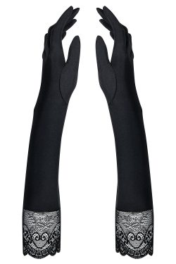 Alternative view of Obsessive Miamor pitkät satiinikäsineet