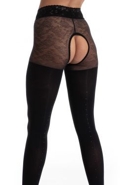 Amour Black Diamond 60 den avonaiset sukkahousut, yksityiskohdat