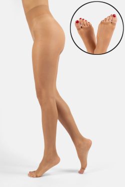 Cette 10 den silmäpaon kestävät sandaalisukkahousut