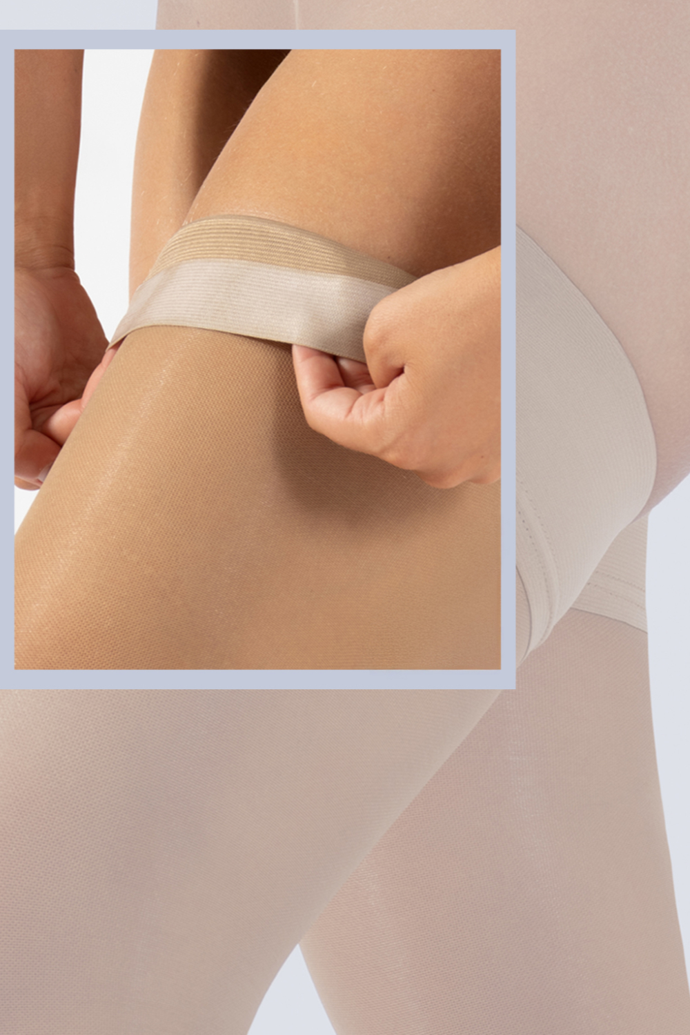 Cette Wellness 140 den kompressio stay up-sukat - Image 5