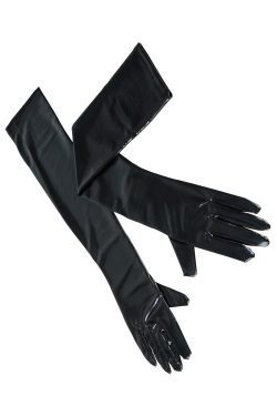 Alternative view of Cottelli Collection extra pitkät Wet Look käsineet