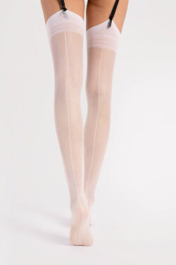 Alternative view of Fiore Marlena 20 den sukkanauhasukat saumalla