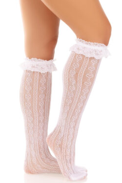 Leg Avenue Sweetheart pitsireunaiset polvisukat - Image 11