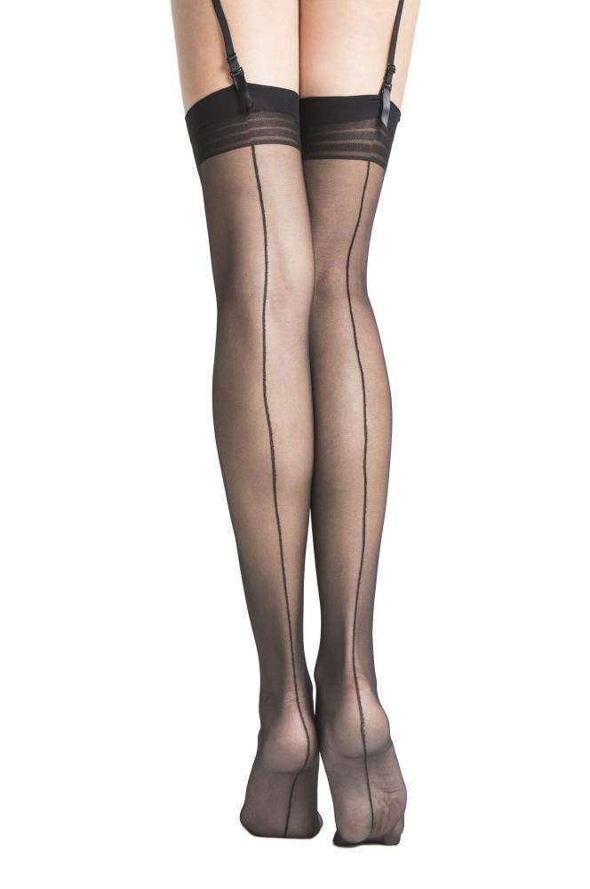 Fiore Marlena 20 den sukkanauhasukat saumalla