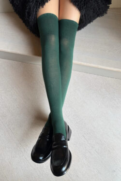 Alternative view of Veneziana Nina puuvilla ylipolvensukat